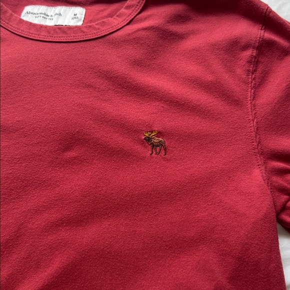 Abercrombie & Fitch Soft AF Men’s Red T-Shirt | Size Medium - Picture 2 of 6